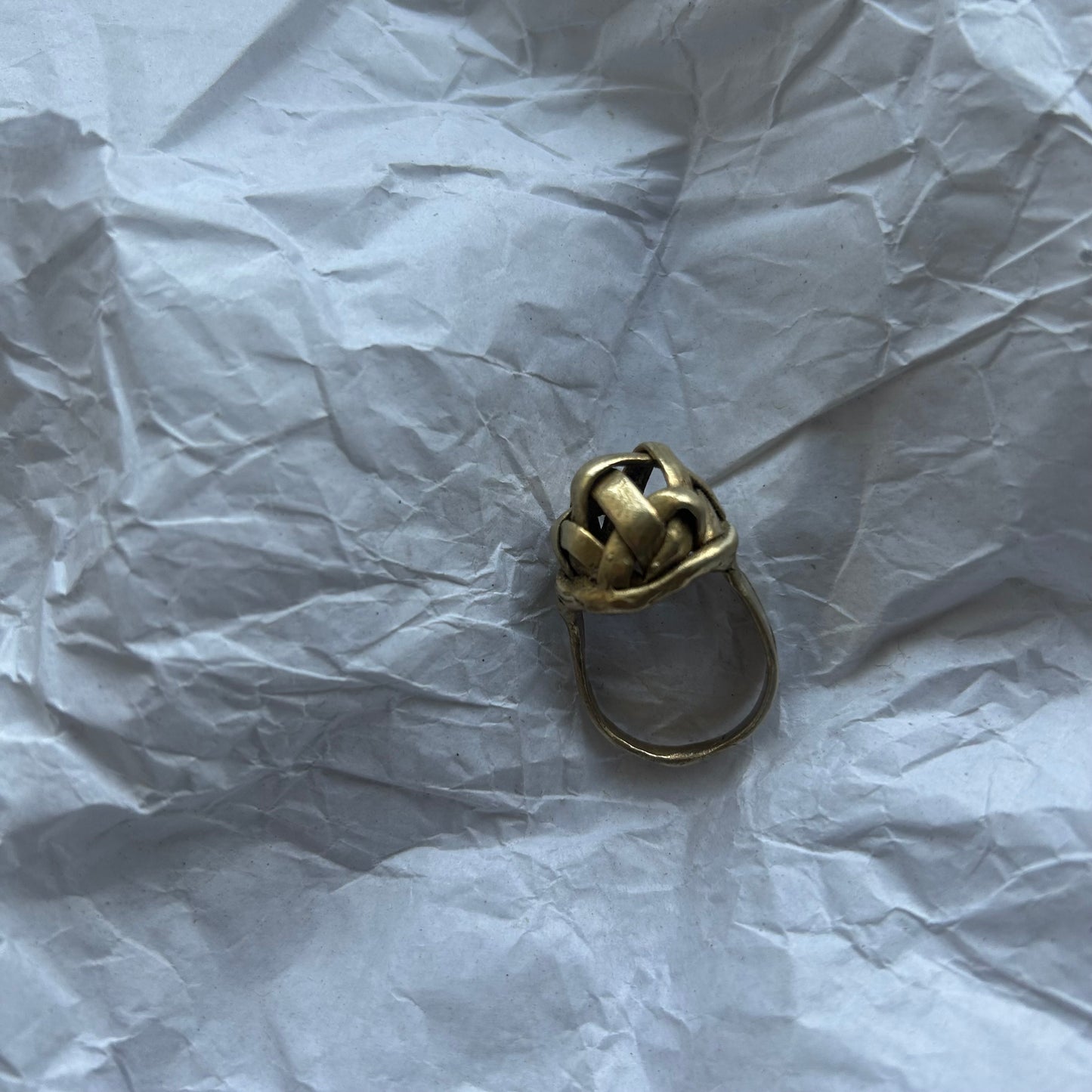 Woven Crwn ring