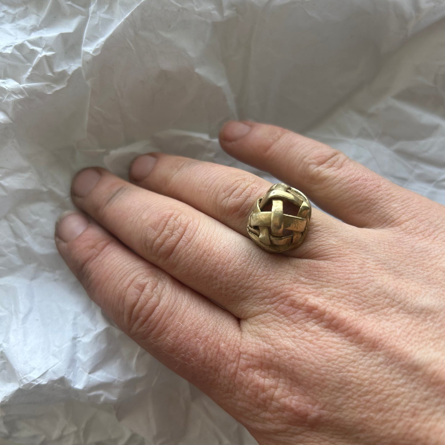 Woven Crwn ring