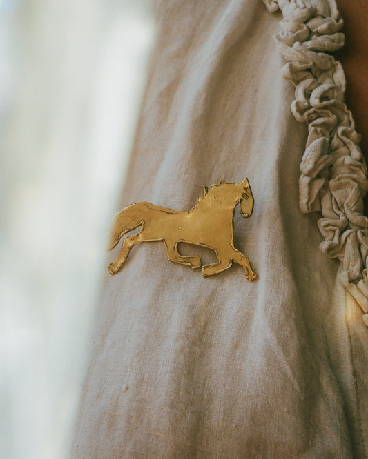 Fire Horse brooch